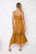 Load image into Gallery viewer, Printed Spaghetti Strap Backless Beach Bohemia Maxi Dress