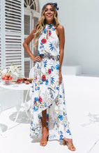 Load image into Gallery viewer, Floral Print Sleeveless Beach Bohemia Maxi Dress