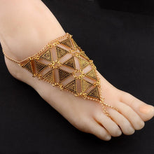 Load image into Gallery viewer, Retro exaggerated character fashion geometric triangle alloy hand-foot bracelet jewelry