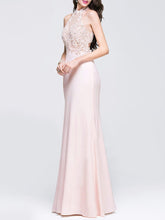 Load image into Gallery viewer, Halter Lace Evening Dress