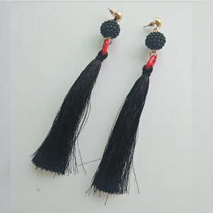 Bohemia charm high quality jewelry pendants with mix color tassel earring party