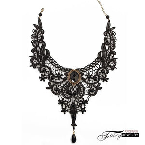 Jewelry Lace Lady Necklace Jewelry Original Black Clavicle Chain