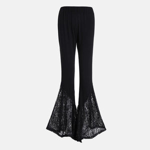 Women's Knitting Lace Flare Pants