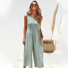 Load image into Gallery viewer, Spring and Summer Fashion Women&#39;s Sling Sexy Solid Color Jumpsuit