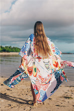 Load image into Gallery viewer, Printed Loose Beach Sunscreen Holiday Long Beach Bikini Cover Up
