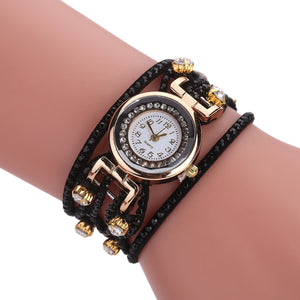 Korean Women Fashion Watch Diamond Bracelet Quartz Watch