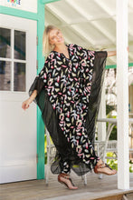 Load image into Gallery viewer, Fashion Floral Print V Neck Batwing Sleeve Boho Maxi Long Dress