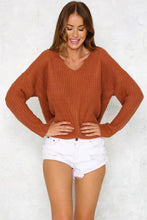 Load image into Gallery viewer, Knit Long Sleeve Backcross Sweater