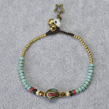 Load image into Gallery viewer, New Tibetan ethnic jewelry hand-woven Nepal Pearl retro bracelet