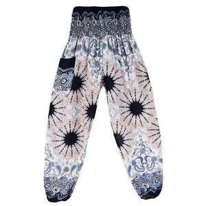 Fashion Thai Casual Yoga Pants Knickers Yoga Suit Women Cotton 52 Loose Floral Pants
