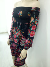 Load image into Gallery viewer, Summer New Women&#39;s One-shoulder Floral Print Dress