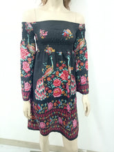 Load image into Gallery viewer, Summer New Women&#39;s One-shoulder Floral Print Dress