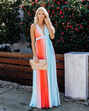 Load image into Gallery viewer, Women New Colorful Sling Print Holiday Evening Dress Maxi Dress