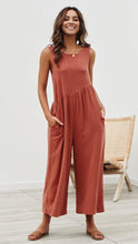 Load image into Gallery viewer, Loose Temperament Solid Color Vest Jumpsuit