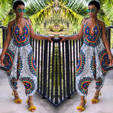 Load image into Gallery viewer, Sexy Totem Print Wide Leg Jumpsuit