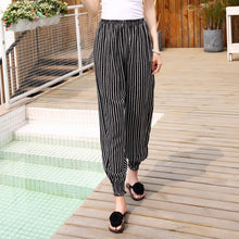 Load image into Gallery viewer, Lantern Pants Bohemian Loose Artificial Cotton Wide Leg Elephant Beach Trousers