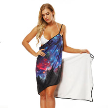 Load image into Gallery viewer, Star print Bath Towel Strap Bath Skirt Quick-drying Large Bathrobe Beach Towel-1