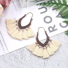 Load image into Gallery viewer, Retro Vintage Boho Bohemian Ethnic Tassel Drop Women Earrings Jewelry Accessories - hiblings