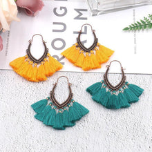 Load image into Gallery viewer, Retro Vintage Boho Bohemian Ethnic Tassel Drop Women Earrings Jewelry Accessories - hiblings