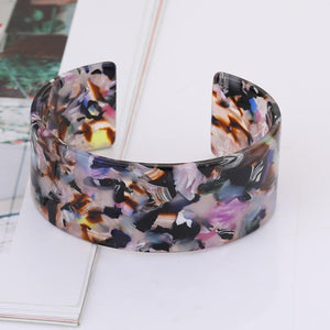 Fashion Exaggerated Leopard Open Wide-faced Bracelet