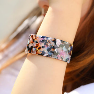 Fashion Exaggerated Leopard Open Wide-faced Bracelet