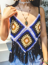 Load image into Gallery viewer, Hand-knitted Sling Openwork Vest Top