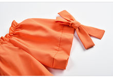 Load image into Gallery viewer, Solid Color Stretch Vest with A Word Bow Tie Tube Top