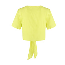 Load image into Gallery viewer, Solid Color Chiffon Breathable Bat Sleeve Bow Top Sun Protection Clothing