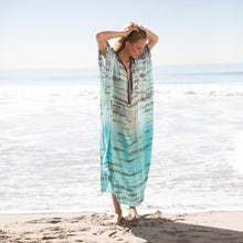 Load image into Gallery viewer, Beach Robes Seaside Vacation Blouse Cover Up Maxi Dress
