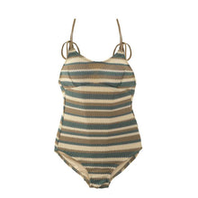 Load image into Gallery viewer, Striped Skinny Beach One-piece Swimsuit