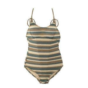 Striped Skinny Beach One-piece Swimsuit