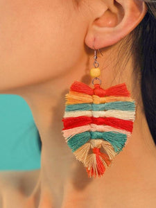Bohemian Style Tassel Alloy Earrings