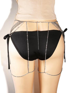 Sexy Tassel Full Drill Thigh Chain Body Chain