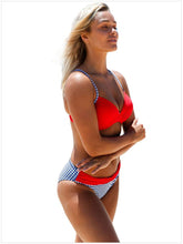 Load image into Gallery viewer, Sexy Bikini Print Sling Women&#39;s Swimsuit Split Two-Piece Set
