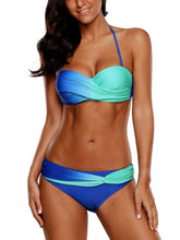 Load image into Gallery viewer, Sexy Gradient Bikini Low Waist Triangle Swimsuit
