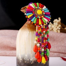 Load image into Gallery viewer, Ethnic Style Hand-woven Flower Key Chain Bag Hanging Ornaments