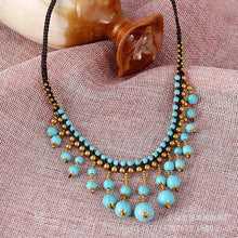 Load image into Gallery viewer, Bohemian Turquoise Pendant Necklace