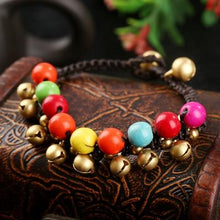 Load image into Gallery viewer, Ethnic Style Vintage Turquoise Bell Bracelet