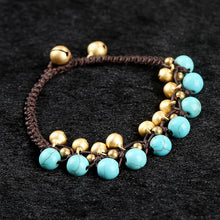 Load image into Gallery viewer, Ethnic Style Vintage Turquoise Bell Bracelet