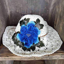 Load image into Gallery viewer, Yunnan ethnic style fashion embroidered hat visor three-dimensional flower embroidery cap folding cap