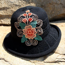 Load image into Gallery viewer, Yunnan national wind embroidered hat knit hat national wind hat folding cap