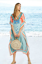 Load image into Gallery viewer, Loose Printed Blouse Beach Holiday Dress