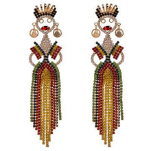 Load image into Gallery viewer, Exaggerated Finged Diamond Bohemian Earrings