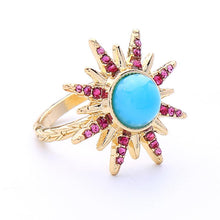 Load image into Gallery viewer, Star colorful diamond ring personalized fashion hipster ring