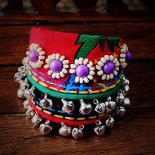 Load image into Gallery viewer, Yunnan ethnic wind bracelet Lijiang specialty cloth hand jewelry small bell dance accessories female bracelet