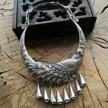 Load image into Gallery viewer, National wind seedling silver peacock collar wild Chinese style
