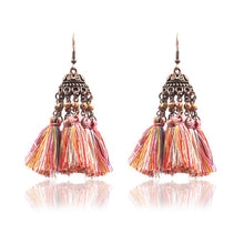 Load image into Gallery viewer, Vintage earrings female fashion tassel earrings