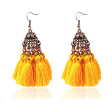 Load image into Gallery viewer, Vintage earrings female fashion tassel earrings