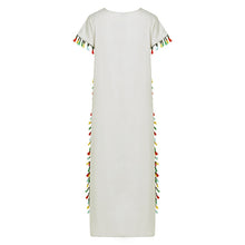 Load image into Gallery viewer, Bohemian Tassel Printed Dress Long Dress