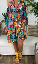 Load image into Gallery viewer, Printed Long Sleeved Midi Dress